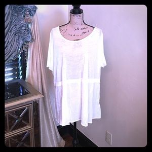 White Semi Sheer Top Small