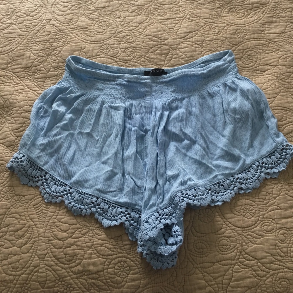 Forever 21 Baby Blue Shorts