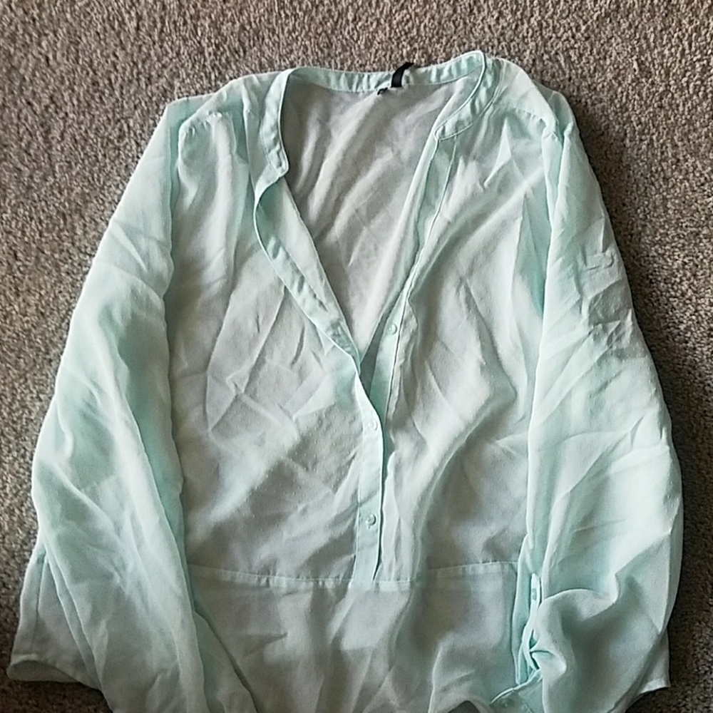Light blue blouse