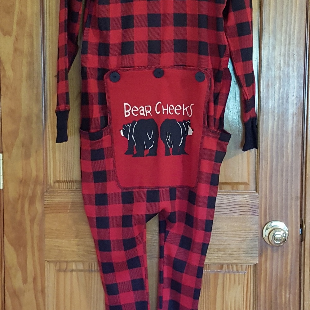 BEAR CHEEKS ONESIE PAJAMA NWT