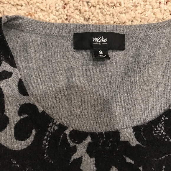 Lace printed scoopneck sweater - Picture 2 of 3