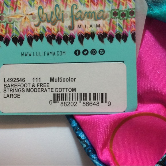 Luli Fama barefoot and free bikini bottom NWT - Picture 5 of 5
