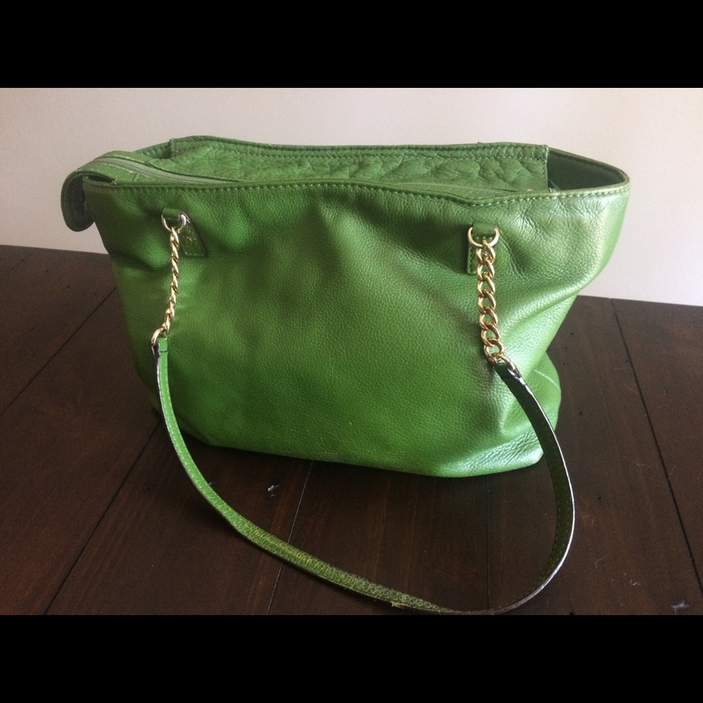 Michael Kors green handbag