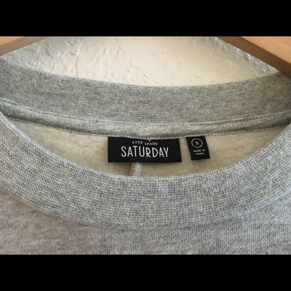 Kate Spade Saturday Gold Polka Dot Sweatshirt - Picture 3 of 4