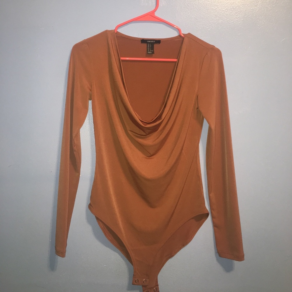 Brown low rise leotard.