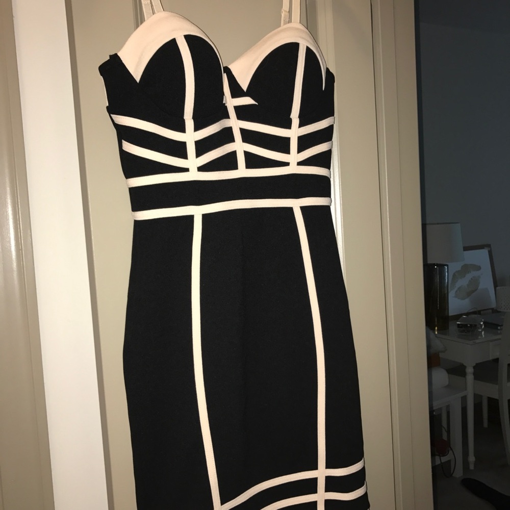 Sexy black and cream dress, never worn