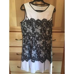 Midi Black and White Dress