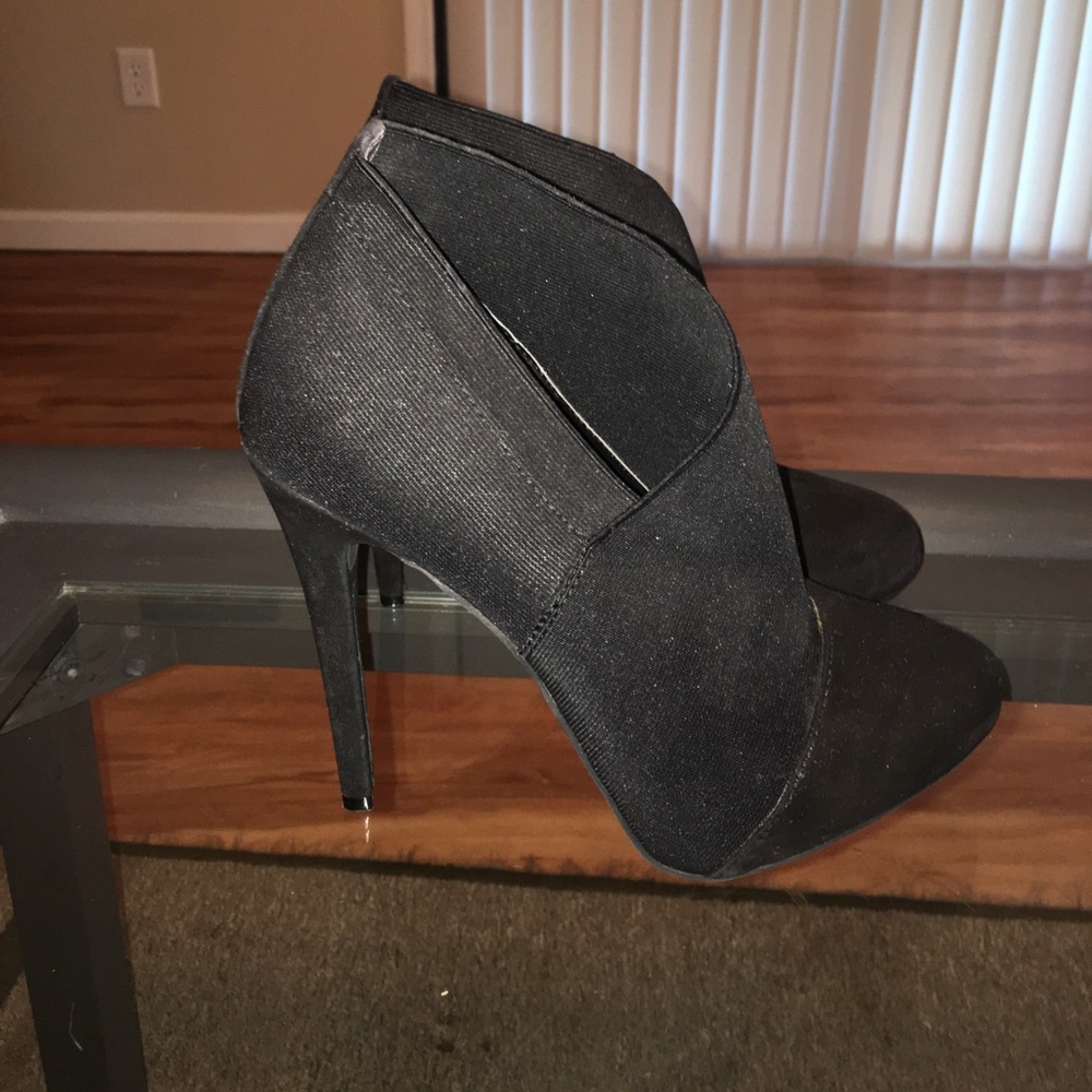 Black ankle boots
