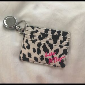 Betsey Johnson Retractable Badge Holder