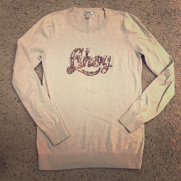 Worn twice sequin "Ahoy" sweater - Picture 1 of 3