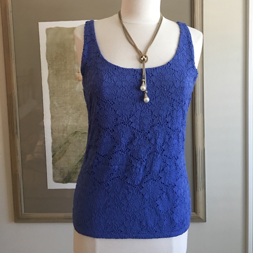 WHBM Lace Lined Tank