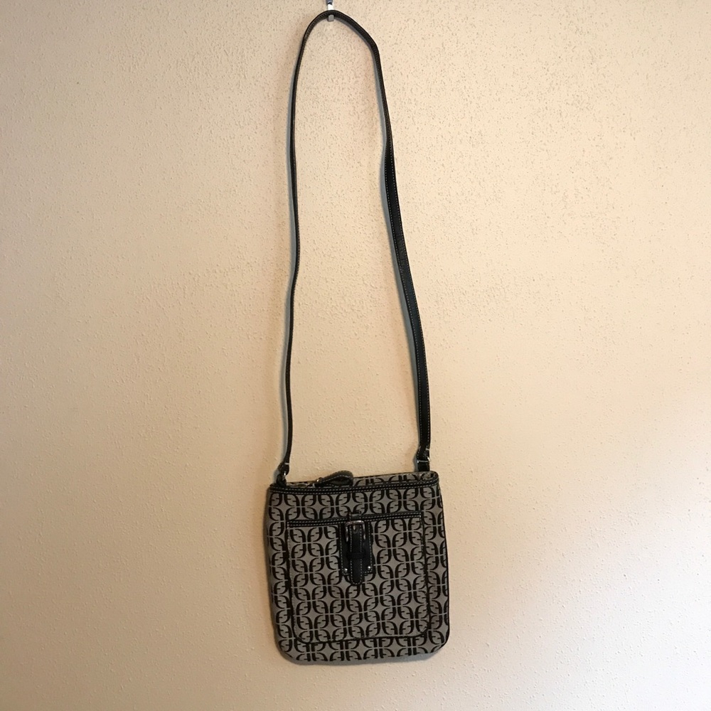 Gray & Black Crossbody Purse