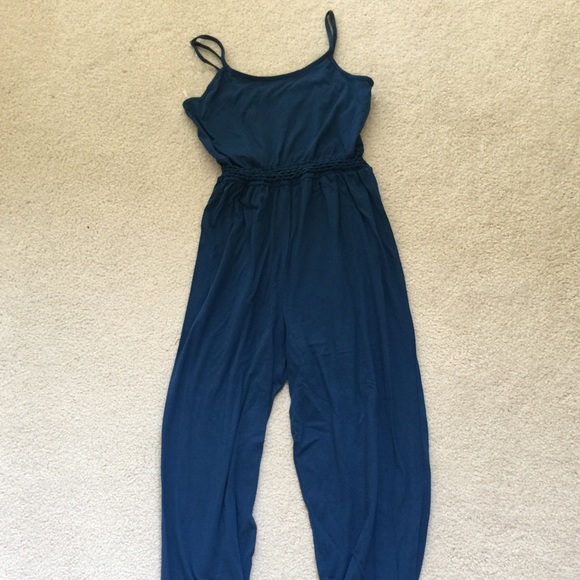 NWOT topshop blue jumpsuit - Picture 2 of 4