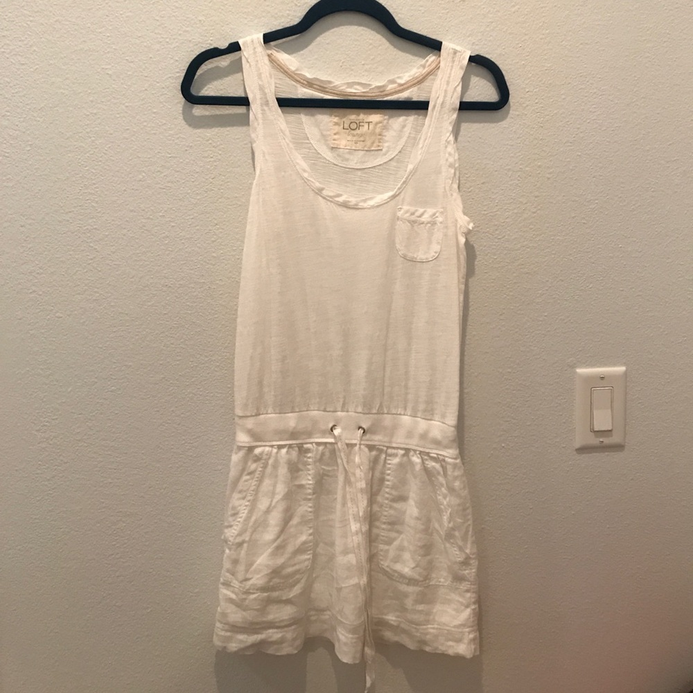 Ann Taylor Loft White Coverup