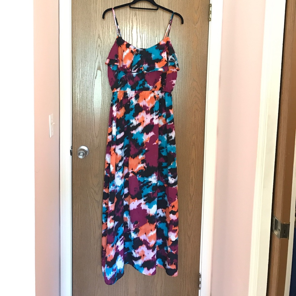 Print maxi dress