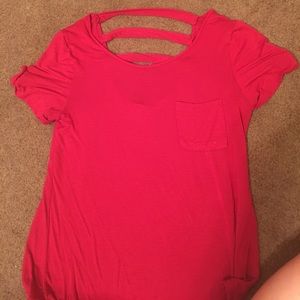 Red pocket tee