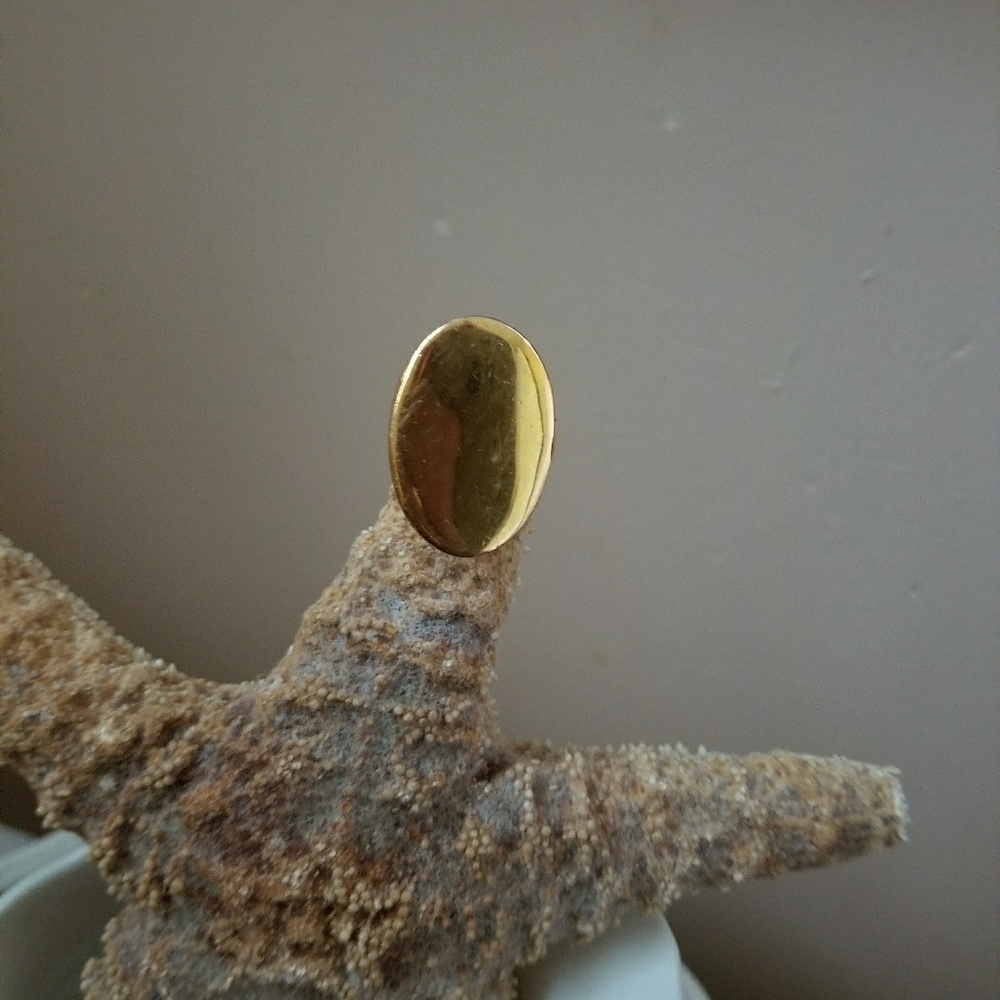 18K Gold Plated Heavy Weight Bronze Ring