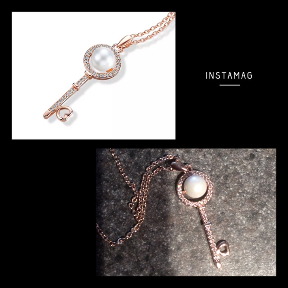 ♥️ Rose Gold Pearl Key NEW ♥️