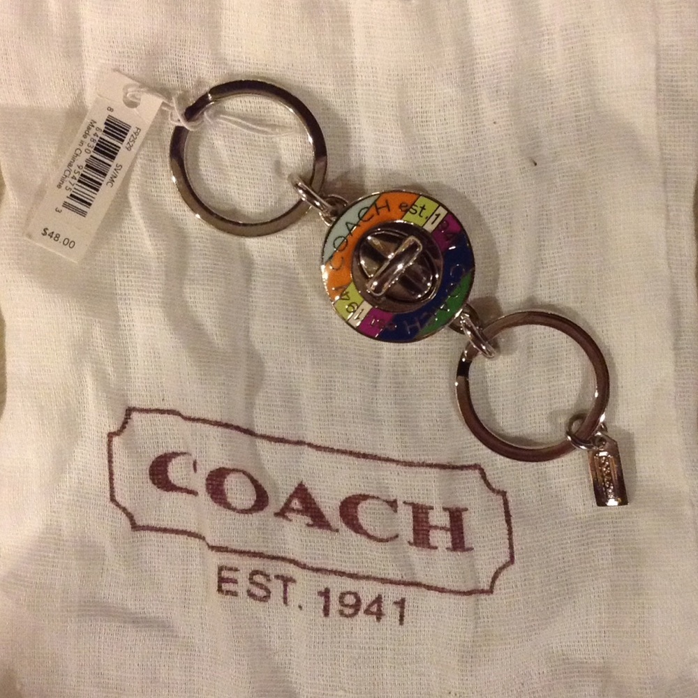 New with tags. Coach never used keychain
