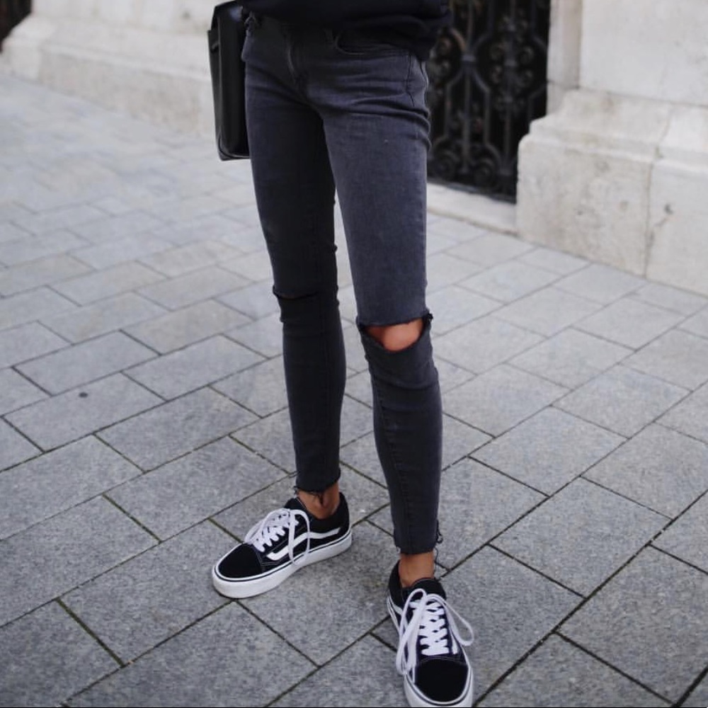 Levis Mile High Skinny Jeans Black Wash