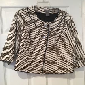 Navy & white designed blazer-Ann Taylor size 8P