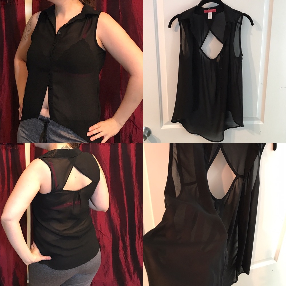 Sheer tank top