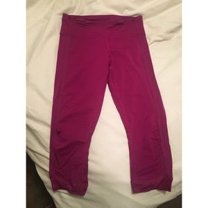 Lululemon Magenta Crop