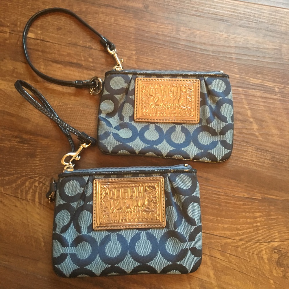 Coach poppy wristlets