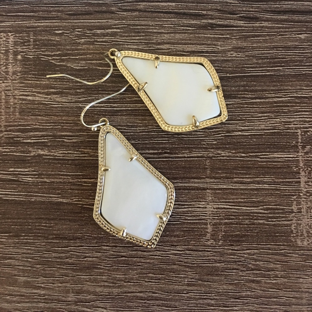 Kendra Scott White Earrings