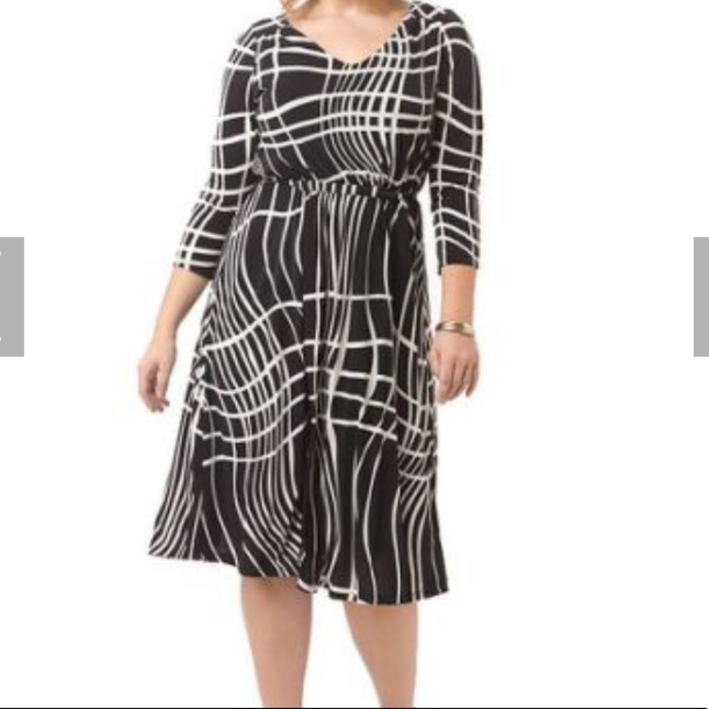 Igigi plus size black and white dress 18/20 (2x)