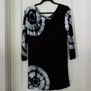 INC tie dye tunic with sequins
