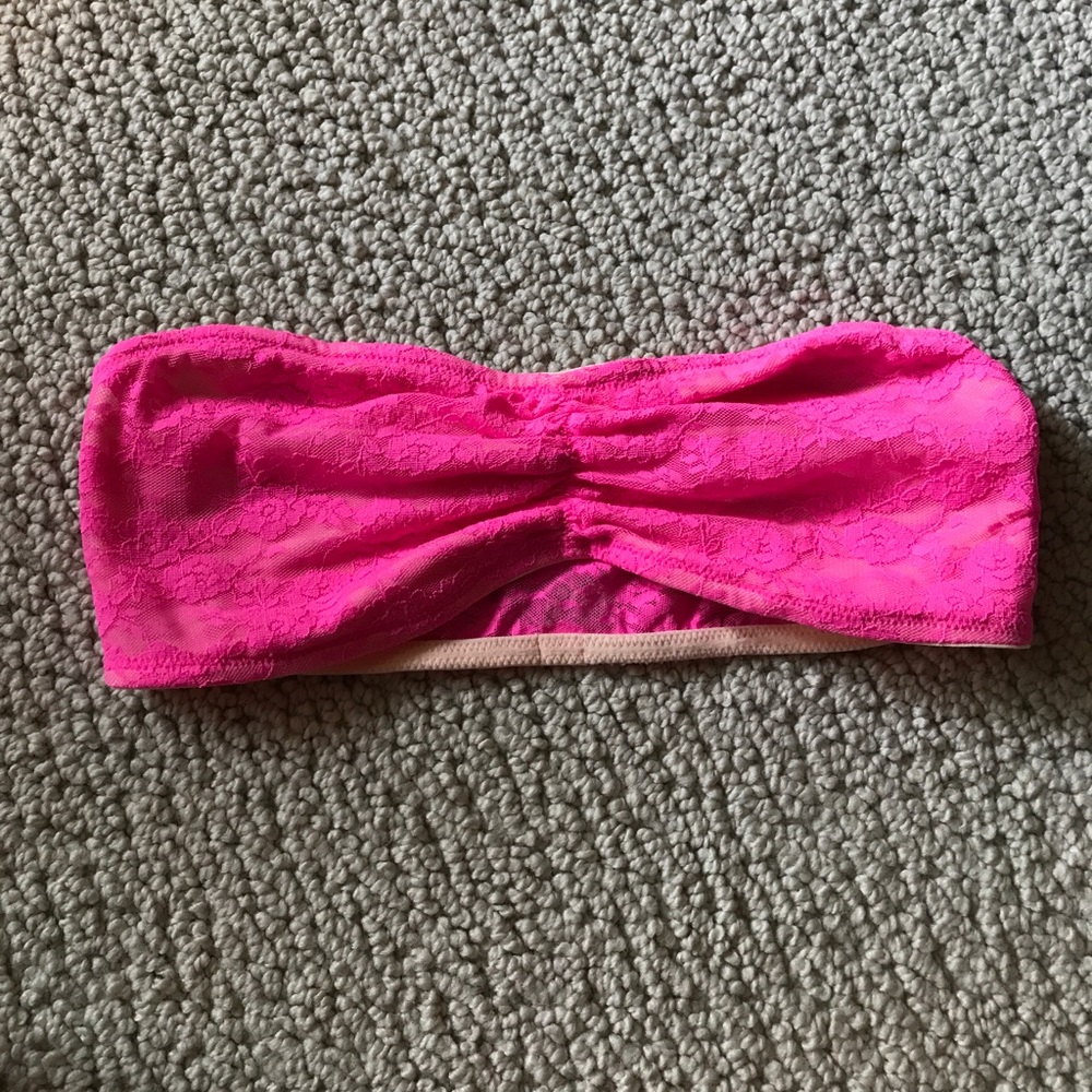 Pink lace bandeau VS PINK
