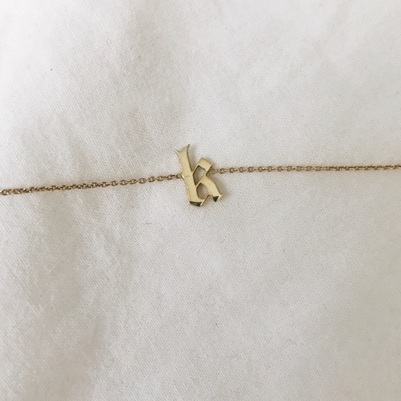 Letter Choker Necklace 