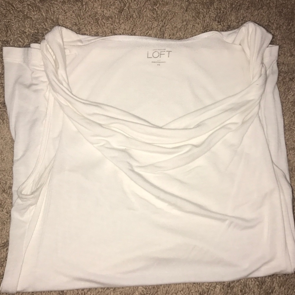 LOFT sleeveless cowl neck top