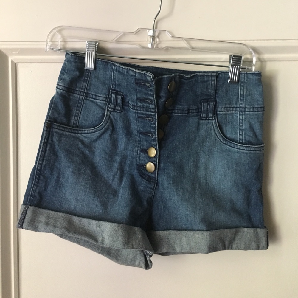 H&M High Waisted Denim Shorts