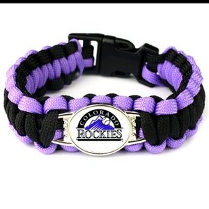 Paracord colorado rockies baseball bracelet