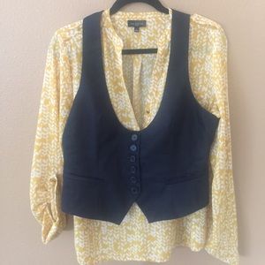 Fitted Dark Denim Vest