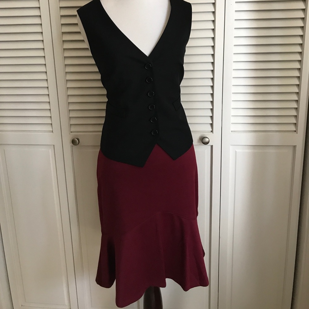 Merlot Ruffled Skirt