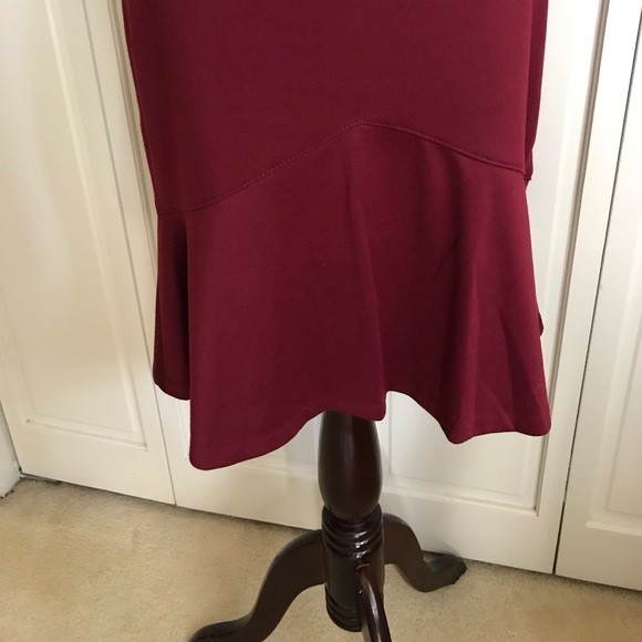 Merlot Ruffled Skirt - Picture 2 of 4