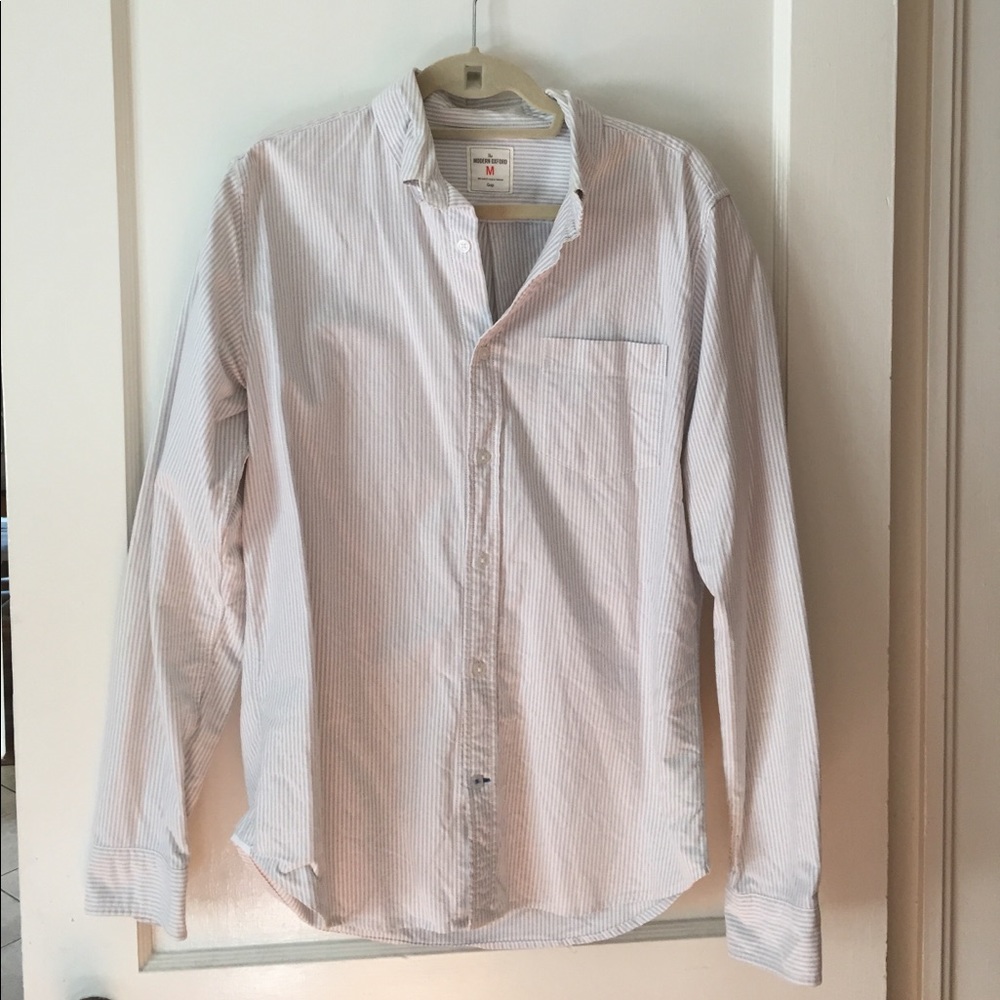 GAP Modern Oxford gray stripe