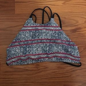 Aztec print frankies bikini top
