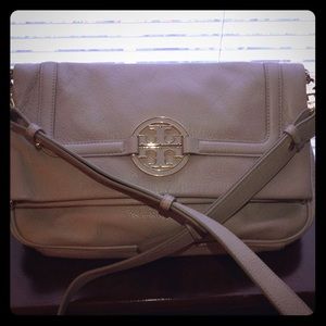 Tory Burch Fold over Bag/Clutch Color Gray