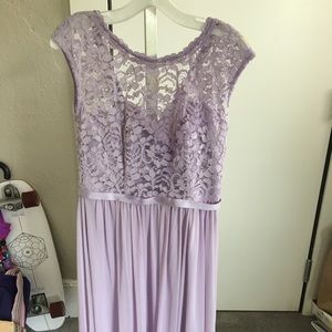 Iris lace David's Bridal bridesmaid dress