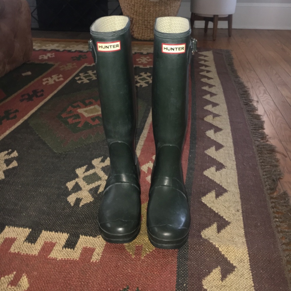 Green Hunter Rain boots