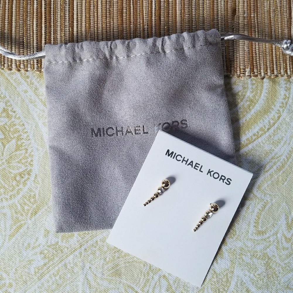 NWT Michael Kors Gold Earring Climbers
