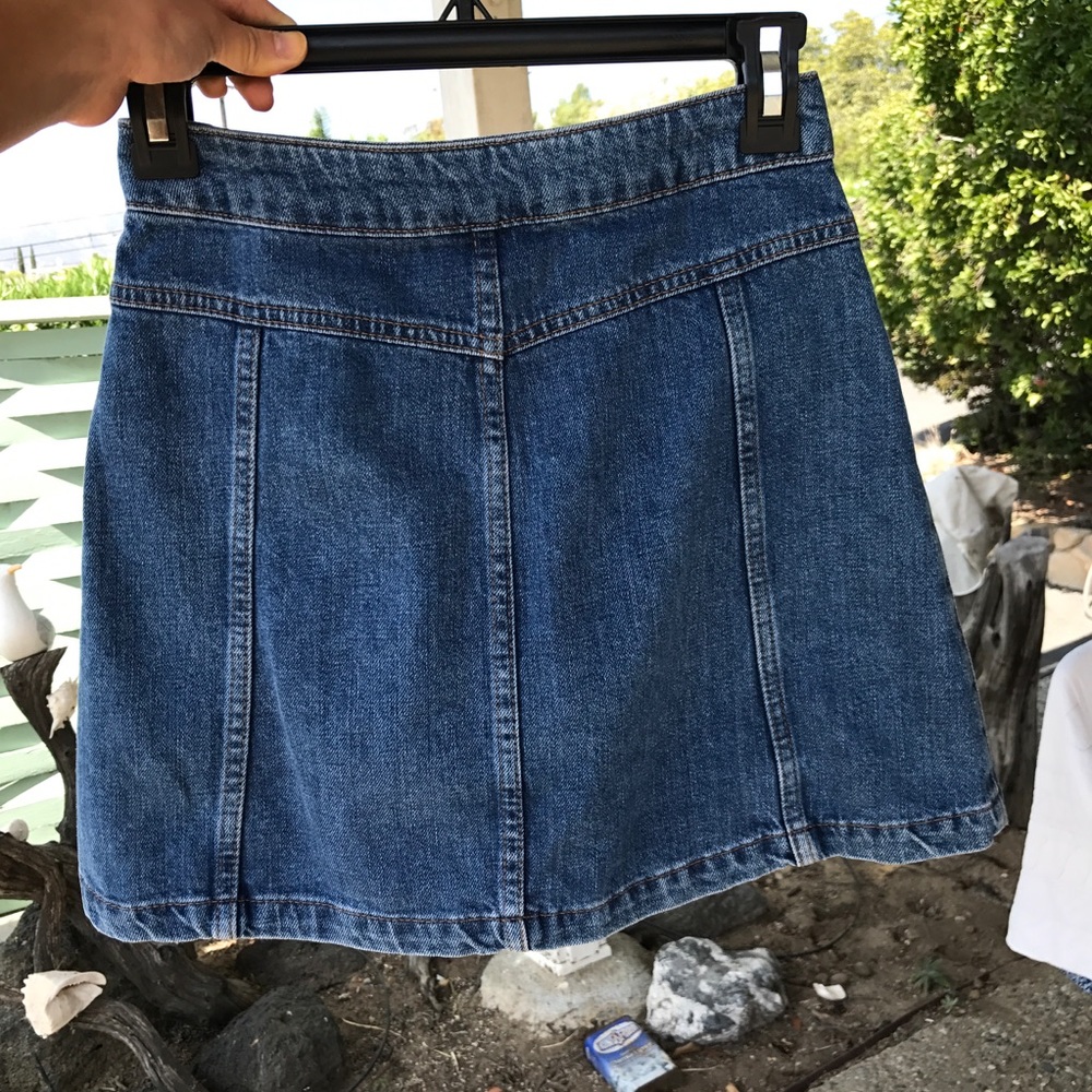 Topshop perfect Moto Jean skirt Hailey Baldwin - Picture 4 of 5