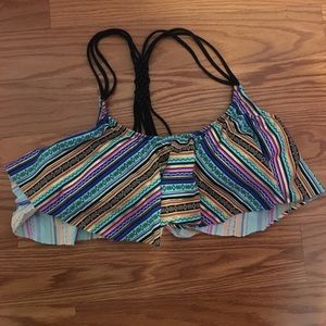 Victoria's Secret Pink flounce swim top
