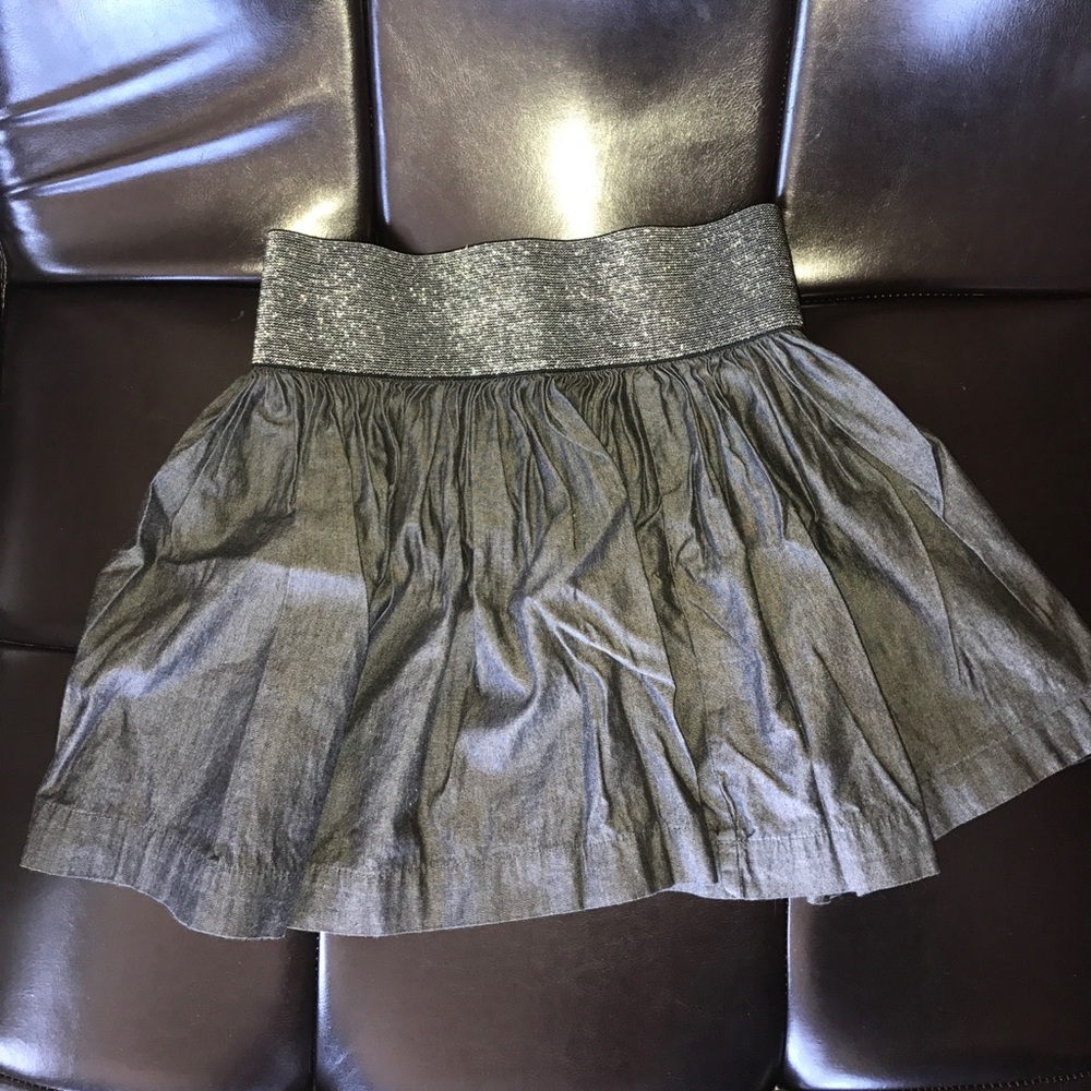 Sparkly mini skater skirt