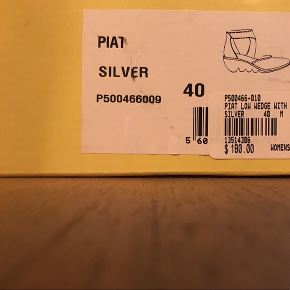 NIB | Fly London | Piat Low Wedge | Silver | 40M - Picture 4 of 7