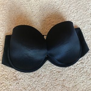 Victoria's Secret strapless bra, black size 36D